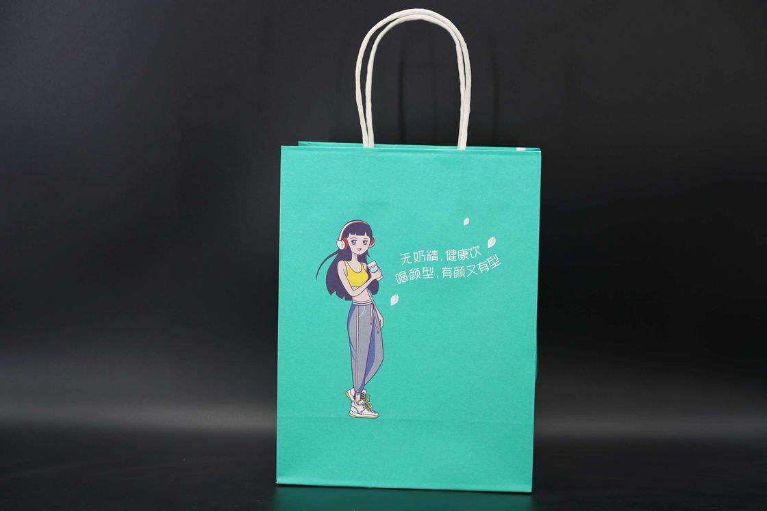 Custom Kraft Paper Packaging Bag Personalized Printed Paper Bags With Handles