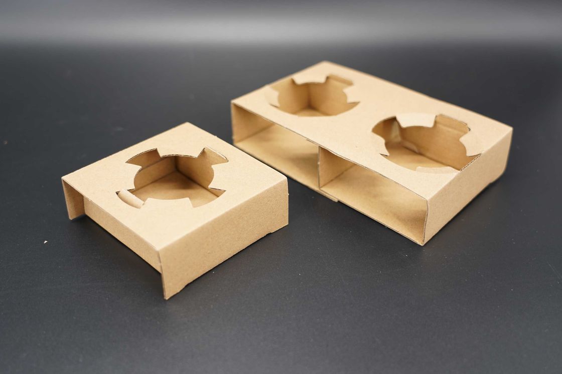 Disposable Take Away Cardboard Paper Cup Holder Boba Bubble Tea Paper Cup Holder