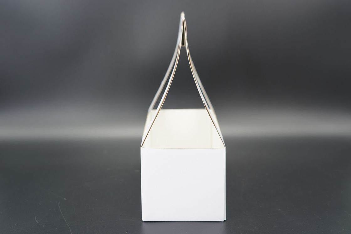 Custom Made Take Away Hot Drink Corrugated Paper Cup Carrier With Handle Coffee Paper Cup Holder