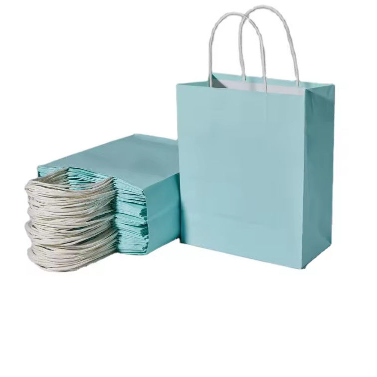 HDPK 2022 Factory Customized Kraft Paper Bags With Personal Logo Shopping Gift Paper Bags