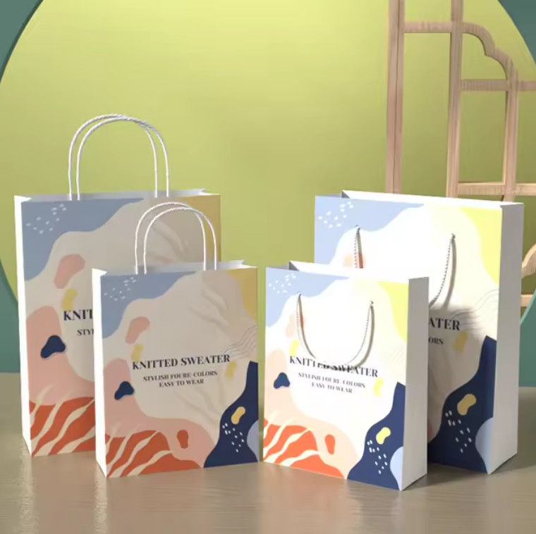 Convenient And Durable Restaurant Food Carry Personalized Premium Kraft Paper Bag